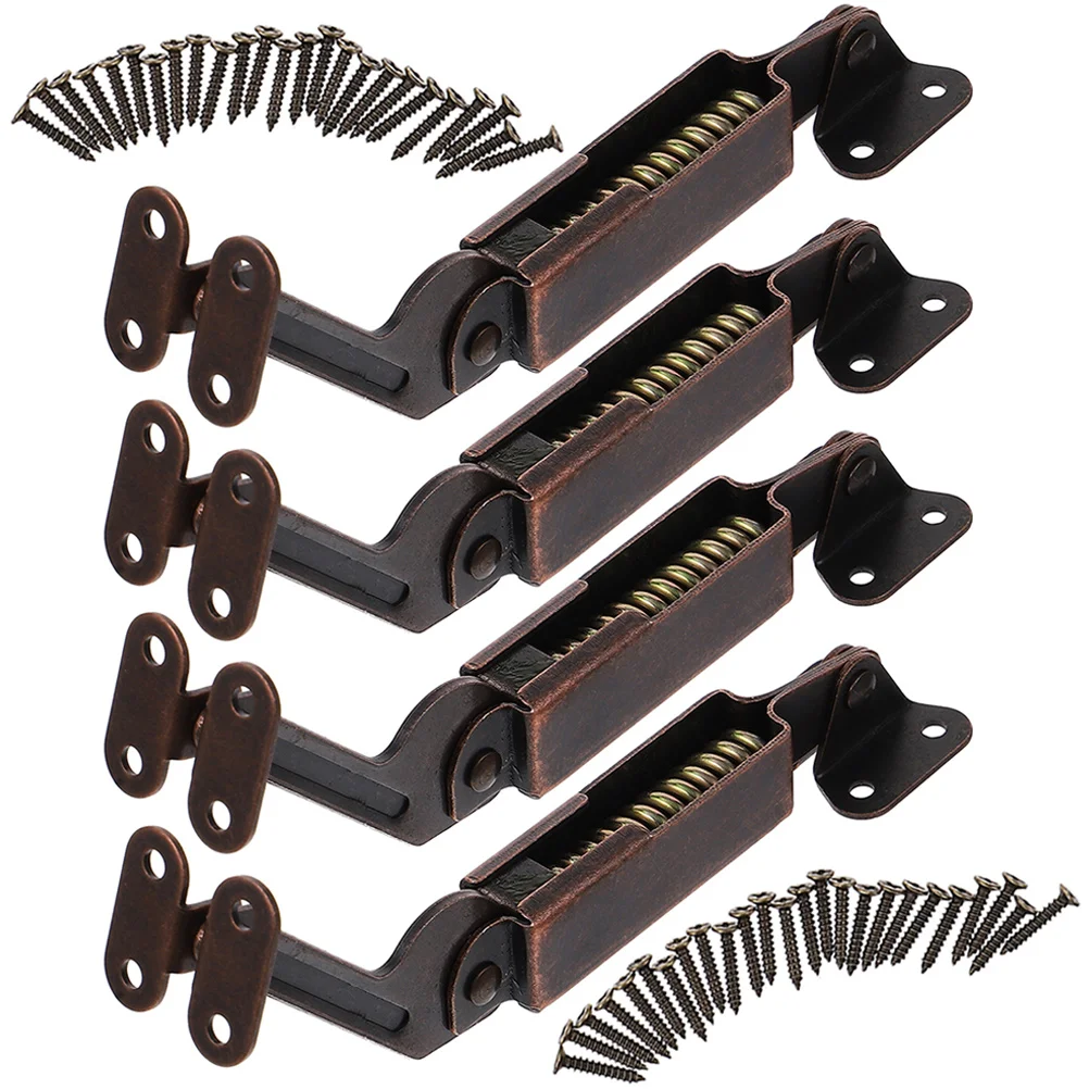 

4 шт. опорные петли для крышки, прочная металлическая конструкция, сундук для шкафа, крышка, сверхмощные петли, фурнитура для дверей шкафа