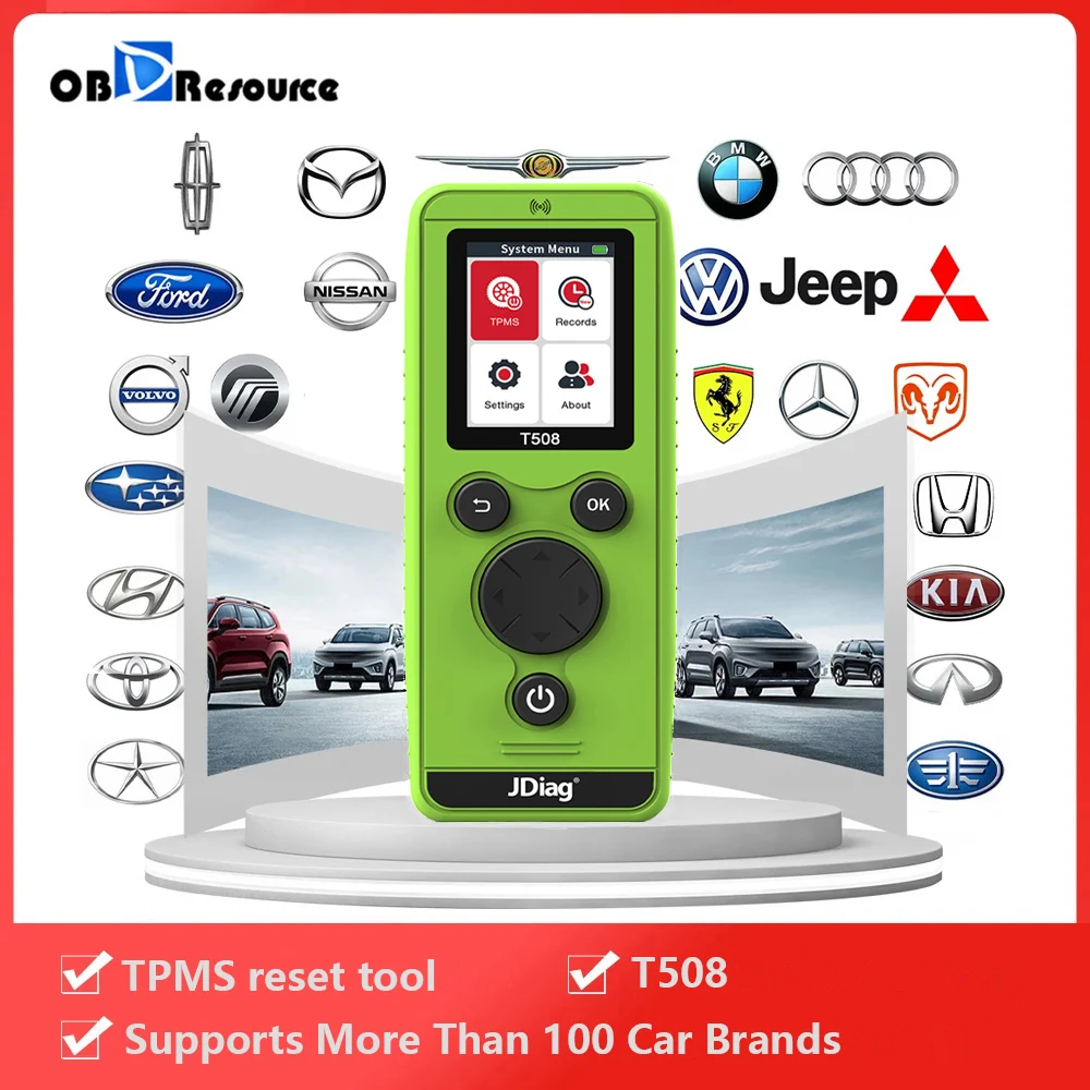 Universal Car TPMS Relearning Tool T508 Car Tire Pressure Activation Sensor Reset Tool Is For Volvo BMW Ford Jeep Mitsubishi Etc