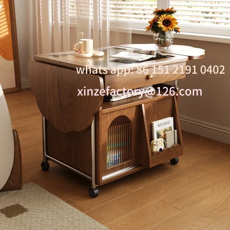 

Customizable kawowy w stylu nordyckim, małe mieszkanie, składana mobilna sofa, kilka wielofunkcyjnych miejsc do przechowy