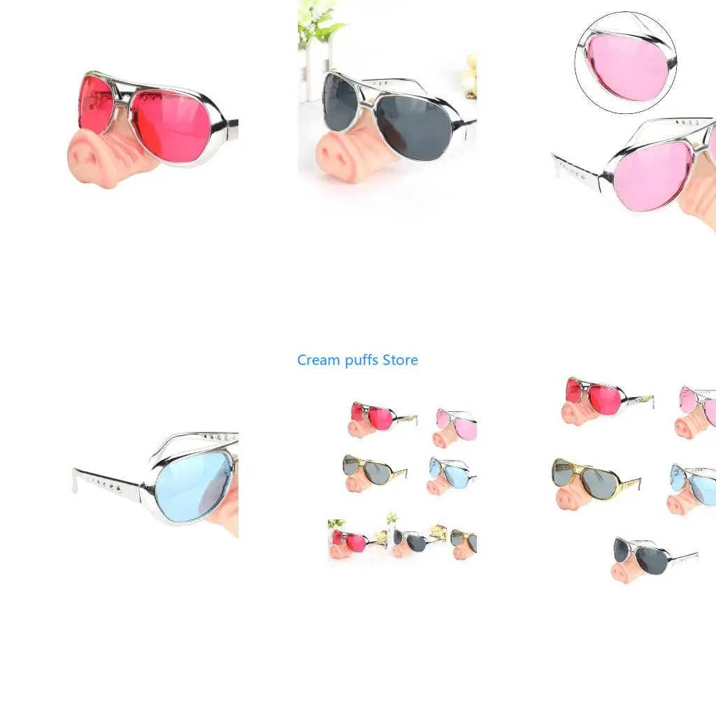 50LE Halloween Big Nose Glasses Funny Nose Disguise Glasses Big Nose Cosplay Glasses