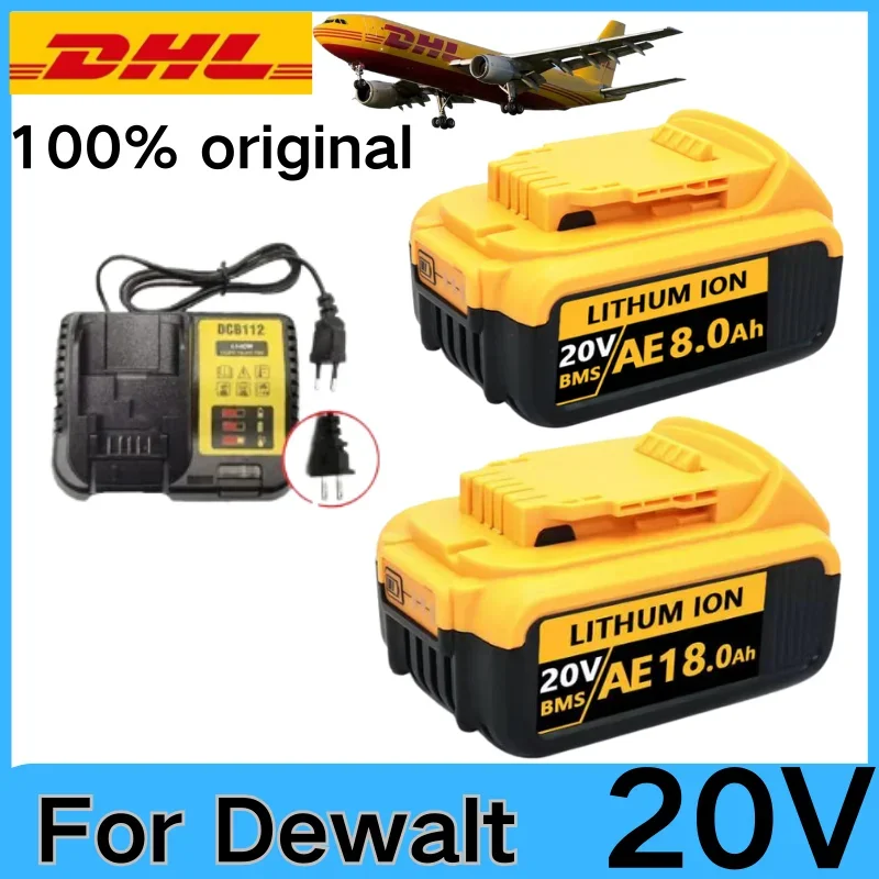 

20V 18000mAh DCB203 Lithium Battery Replacement for DeWalt 18v 20Volt Max Lithium Ion Battery DCB206 DCB205 DCB204 Power Tools