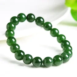 Jade Jasper Bead Bracelet Charms Jewelry Gift Fashion Natural Gemstones Beaded Elastic Amulet Accessories Green Designer