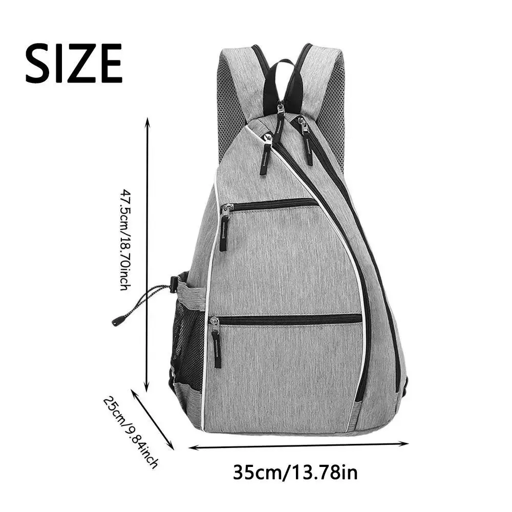 Lightweight Pickleball Backpack Multifunctional Adjustable Sports Backpacks Phone Pocket with Water Bottle Holder