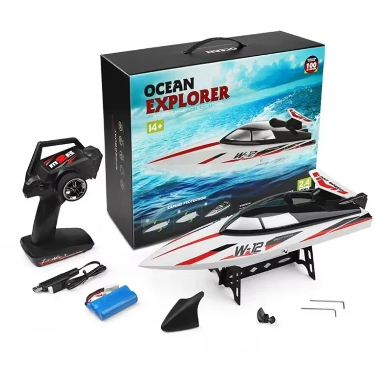 Wl912 Rc Boat 2.4ghz 35km/h Brushless High Speed Racing Boat Model Remote Control Speedboat Children Rc Toys