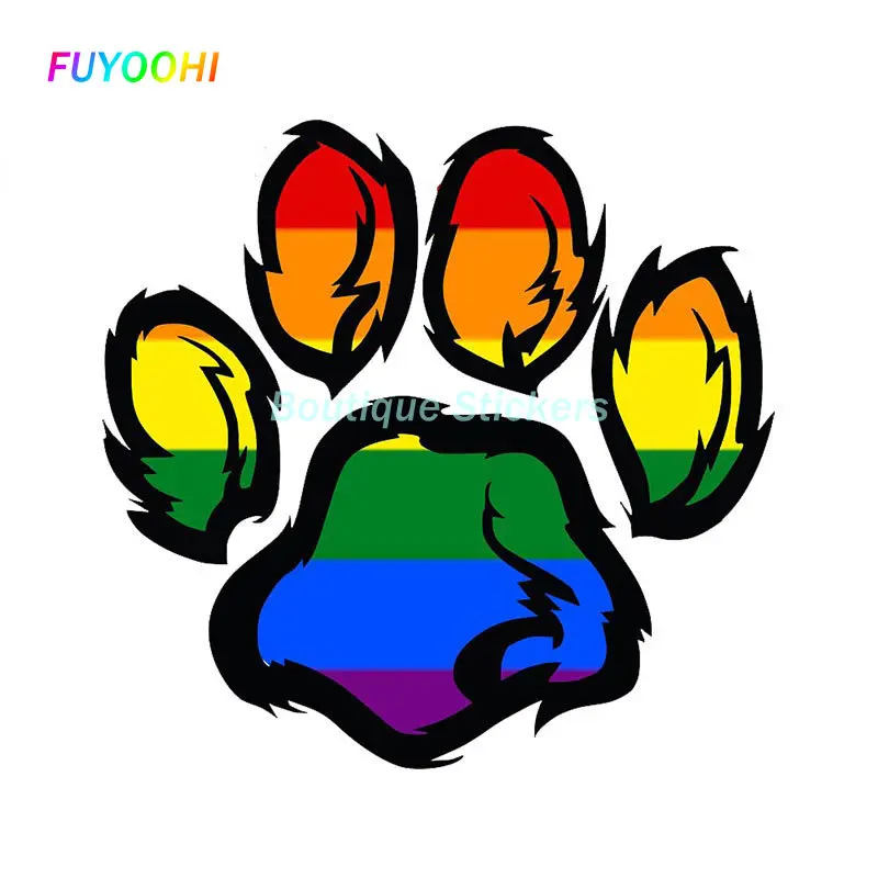 

FUYOOHI Play Stickers for Wolf Pride Paw Car Sticker Campervan Motorcycle Helmet Decor Car Styling Car Accessories