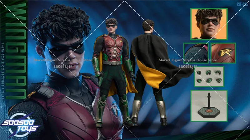 Soosootoys SST-035 1/6 Collectible Batman Superhero Robin Male Warrior Full Set 12In Action Figure Model Toys for Fans Gifts