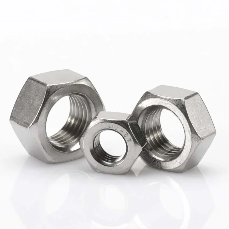 Left Hand Thread Nuts M3 M4 M5 M6 M8 M10 M12 M14 M16 M18 M20 A2-70 304 Stainless Steel Left Thread Hex Nut
