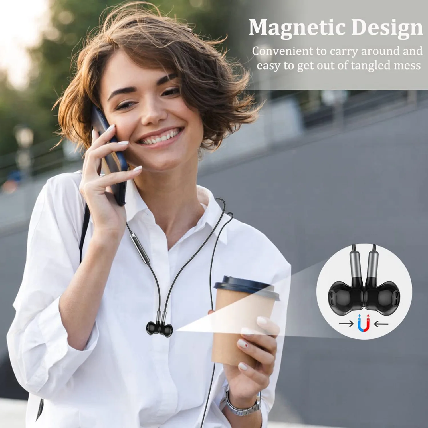 USB C Headphones, In-Ear Headset with Microphone and Volume Control