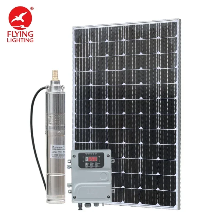 

Solar Power Submersible Water Pump 180W 750W High Max Flow 3.6 cubic meter per hour for agriculture Garden Deep Well