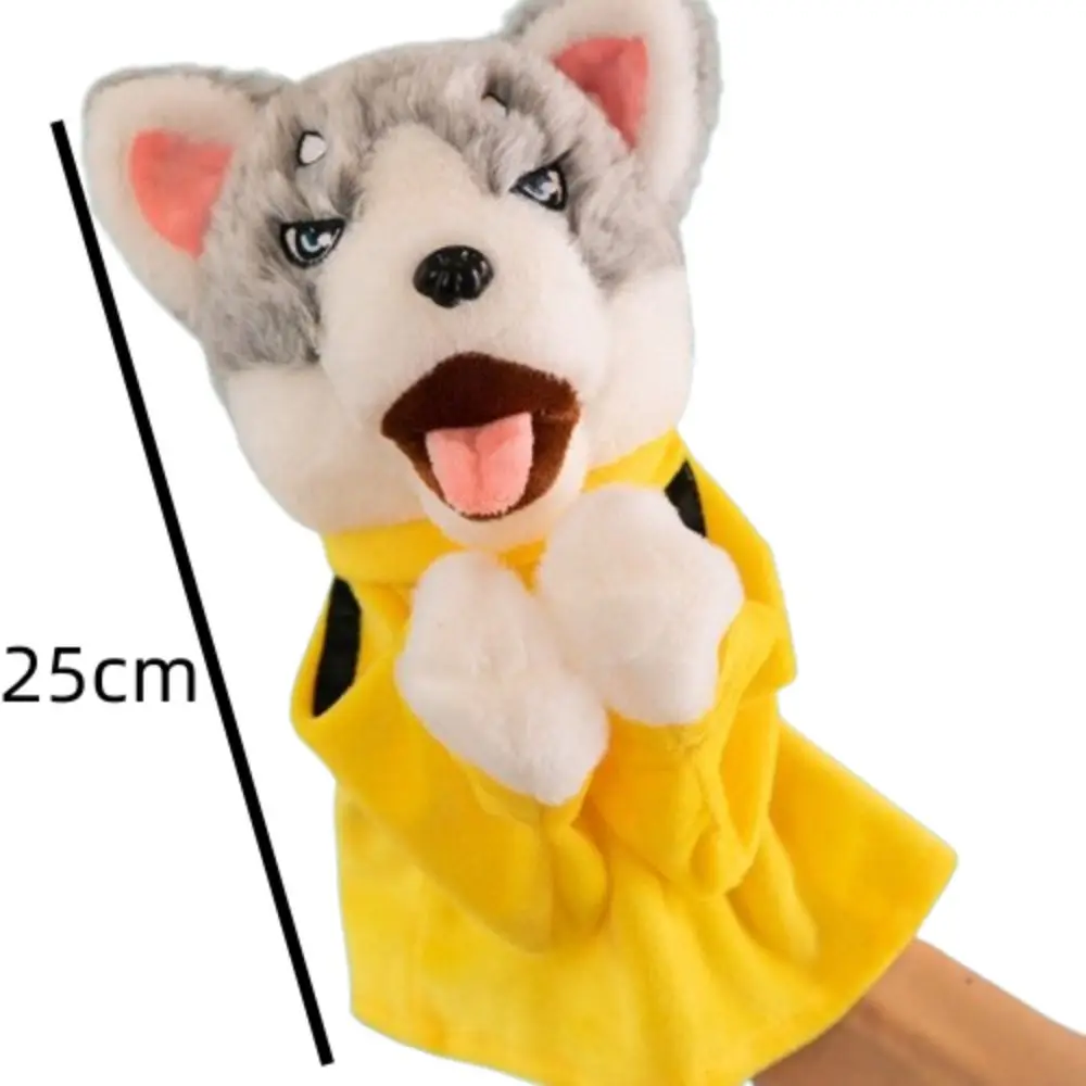 Kung Fu Boxen Husky Muppet Stofftier Hund Kampf Sound Husky Handpuppe 25cm interaktive Kung Fu Tier Spielzeug Kinder Spielzeug