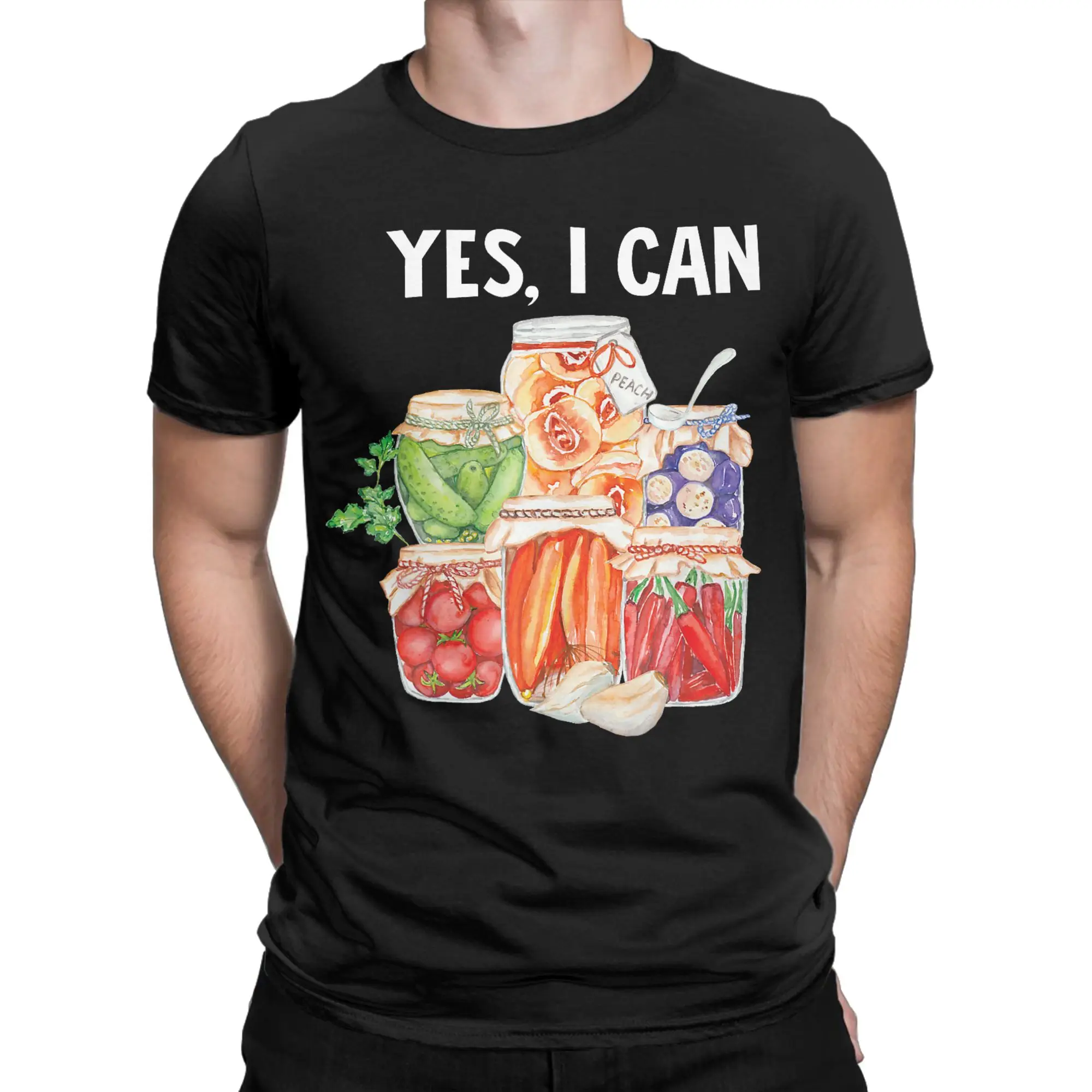 Men's I Garden Because I Can Funny Plant Gardening Canning Lover T Shirts Clothes Short Sleeve Crew Neck Tee Shirt T-Shirt
