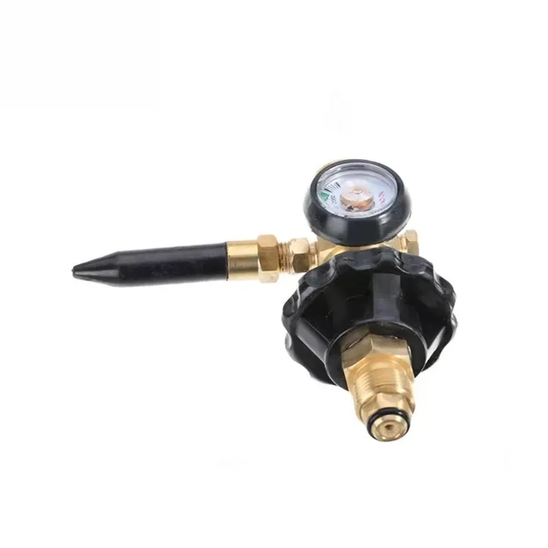 Regulator Inflator with CGA580 Thread Compatible for Balloon Filling Equipment Industrial Grade Adjustable
