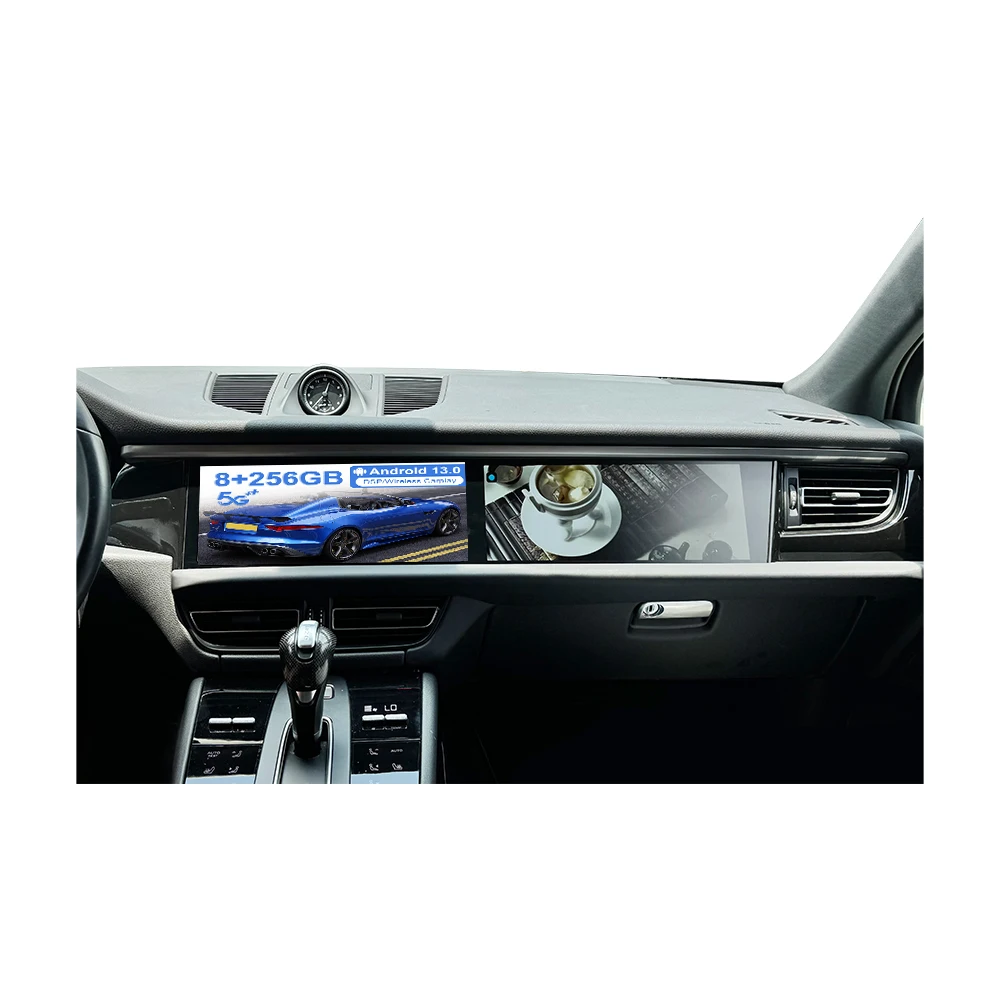 

12.3 inch Dual Touch Screen Android 13 For Porsche Macan 2019 - 2023 Car Radio Stereo Multimedia Playe CarPlay GPS Navi HeadUnit