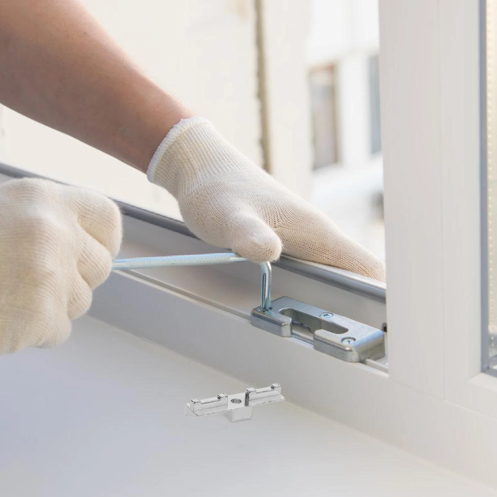 

Window Lock Accessories Zinc Alloy Keeper Casement Latch Sash Strike Replacement Safety Mechanism Sliding Hardware