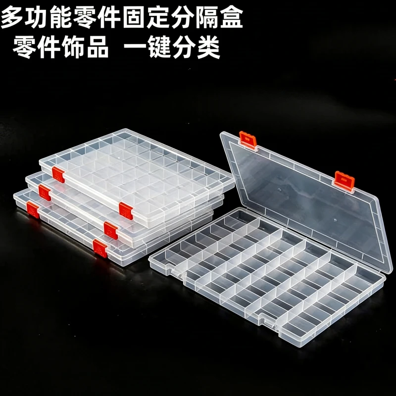 

15/24/36/48 Grids Plastic Compartment Storage Box Transparent Jewelry Earring Box Bead Container Storage Case Display Organizer