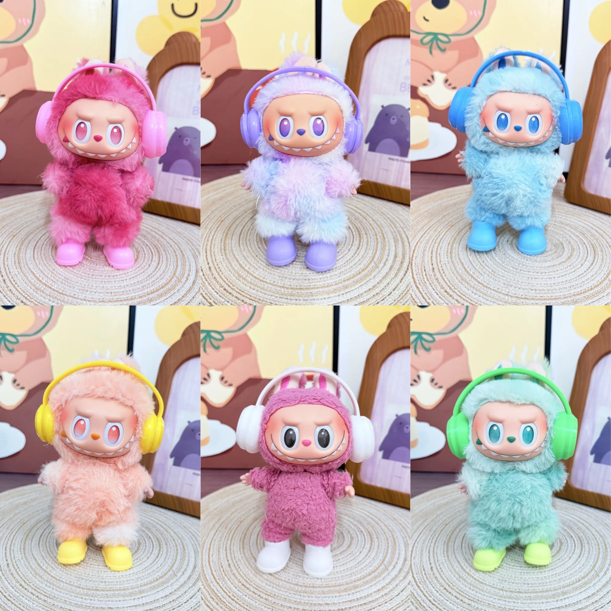 

Accessories For Labubu Colorful Earphones Cute Rain Boots 1st 2nd 3rd Gen 17cm Labubu Sitting Party Outfit