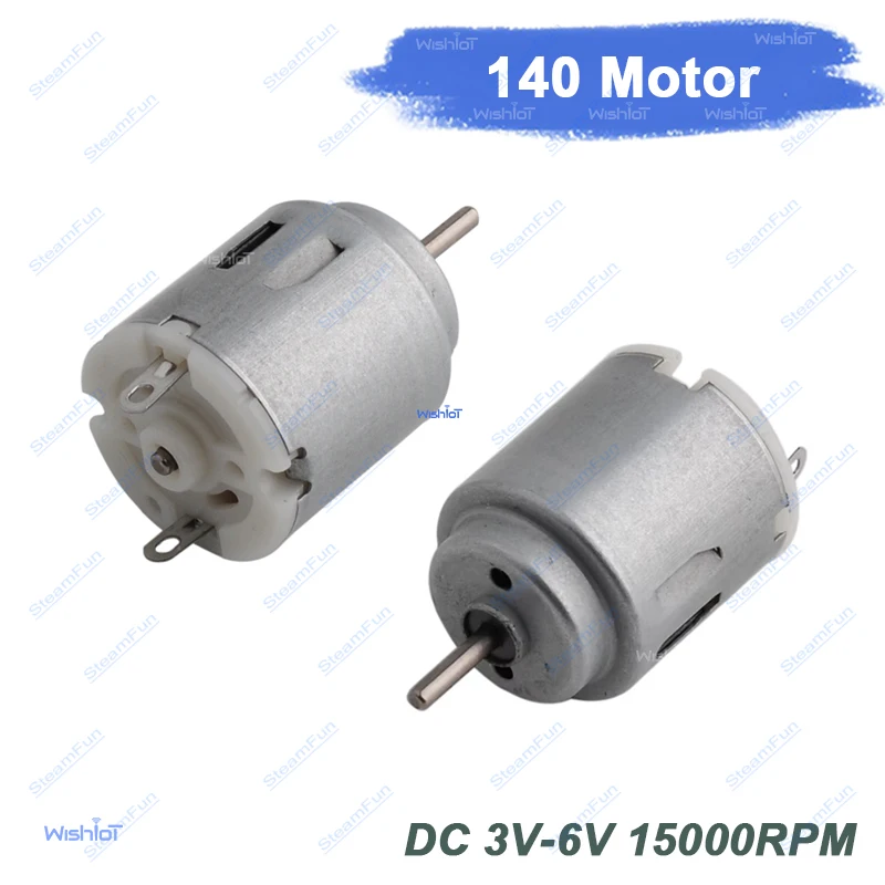 Standard Round 140 Electric Mini Motor 3V-6V 15000RPM High Speed Toy Ship Model Small Motor For Electronic Toys RC Car