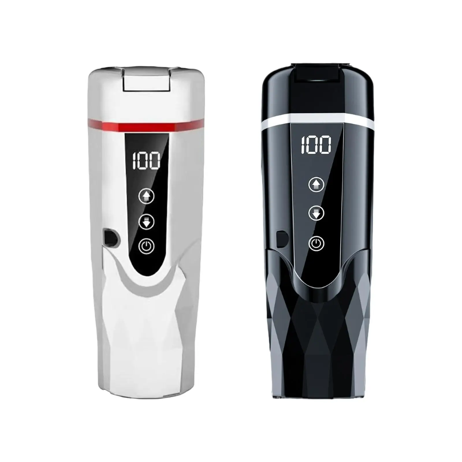 Smart Heating Cup 500ml Electric Heat Water Mug 12V 24V Portable Car Kettle Stainless Steel Insulated Cup for Driving Travel