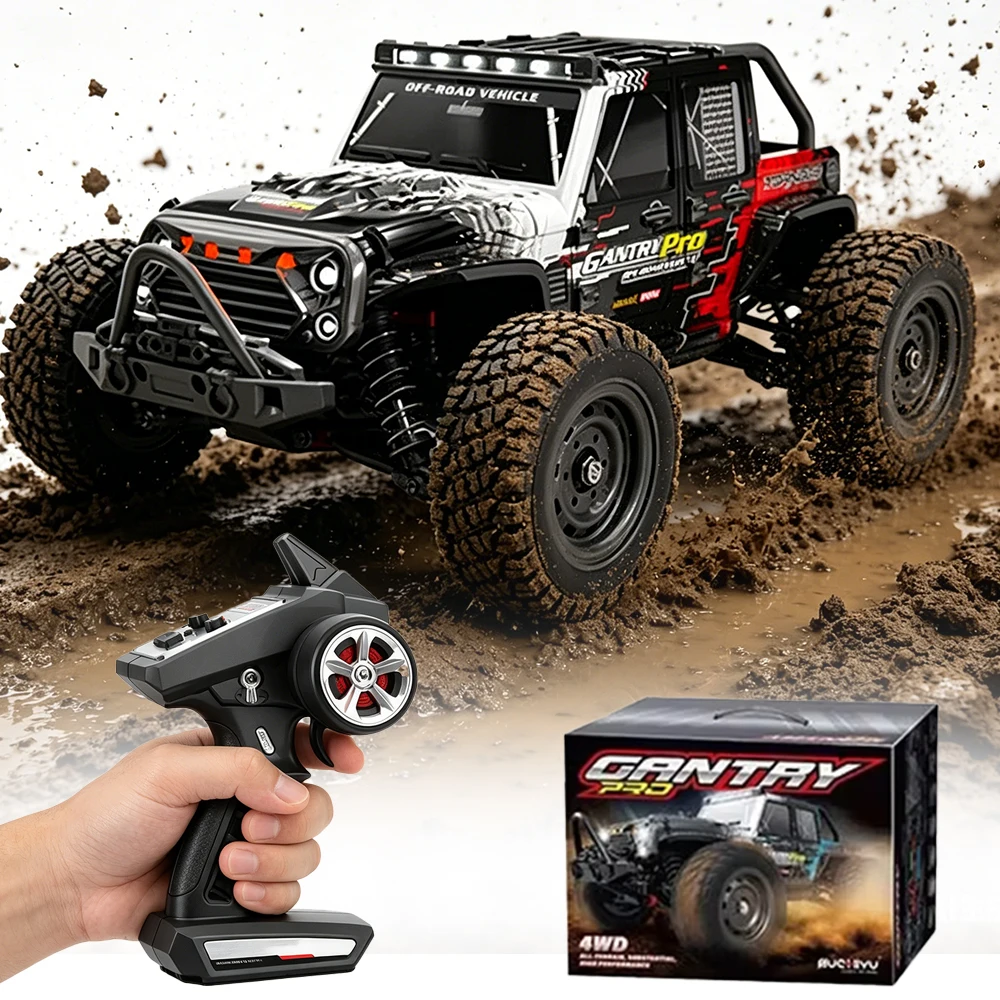 1/16 Scale 70KM/H High Speed Brushless RC Car 4WD All Terrain Off-Road Truck Electric Remote Control Racing Car Toys for Kids