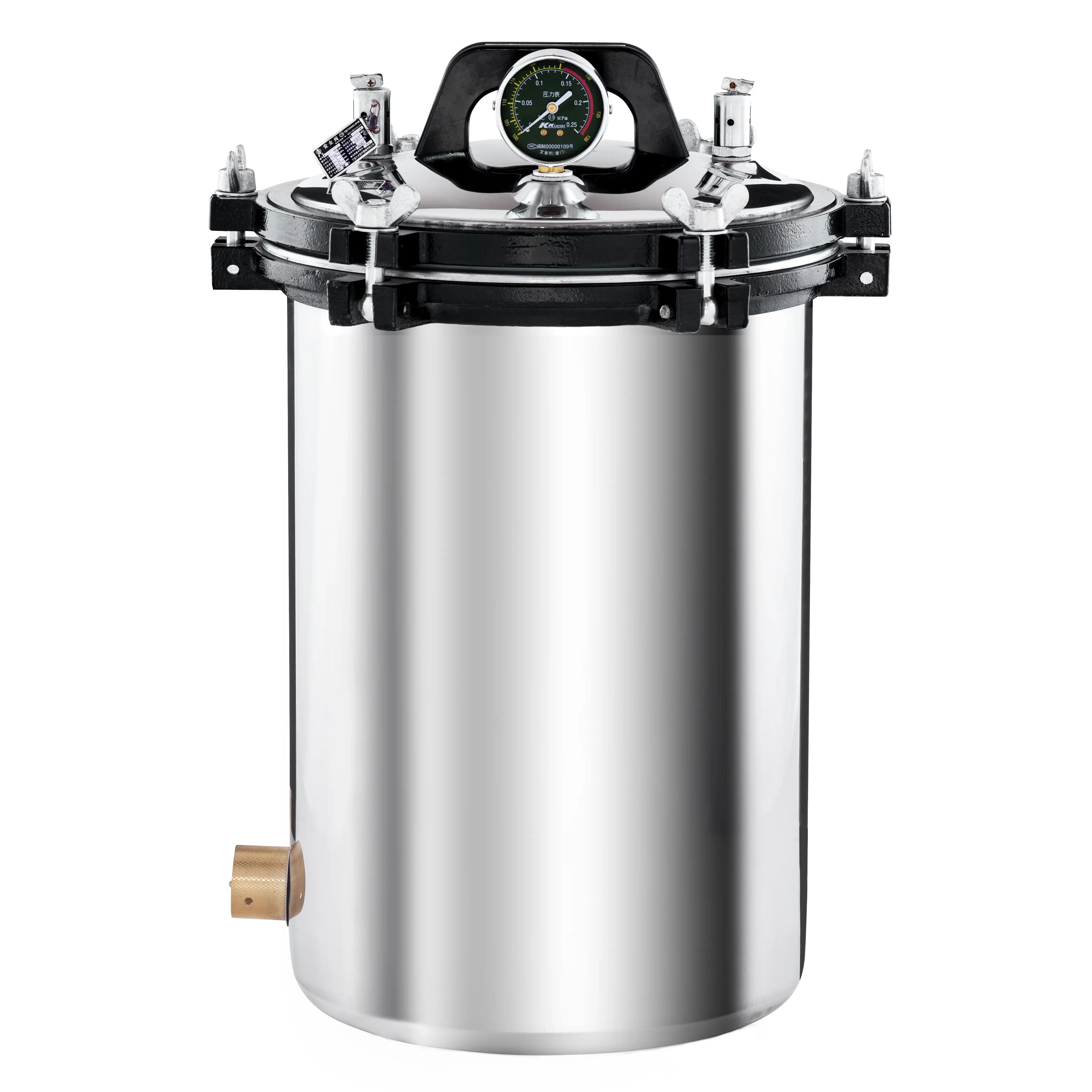 

Stainless Steel Portable 18L 24L Steam Sterilizer Equipment Autoclave Machine