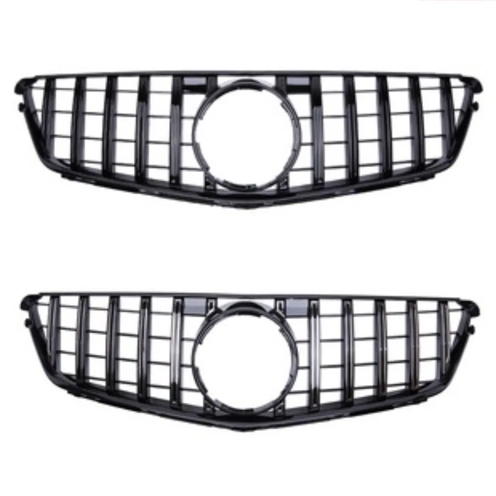 

For 2007-2014 Mercedes Benz C Class W204 C180 C200 C300 C350 Style Front Middle Grille Bumper Grill Perfect Match Accessory