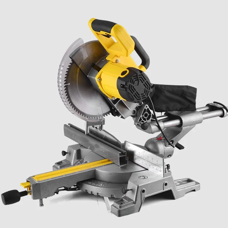 

hot sales 10-inch push-pull miter saw, multi-function 255 aluminum sawing machine, woodworking aluminum profile cutting machine