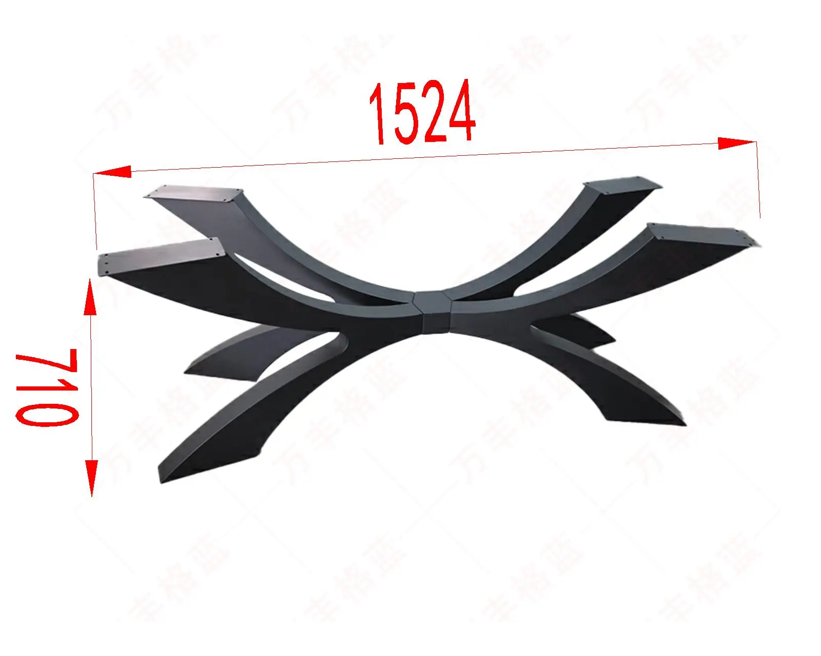 Custom Furniture Leg Gold Black Stainless Steel Base Iron Legs for Table Desk Metal Study Table Nordic Coffee Table Frame