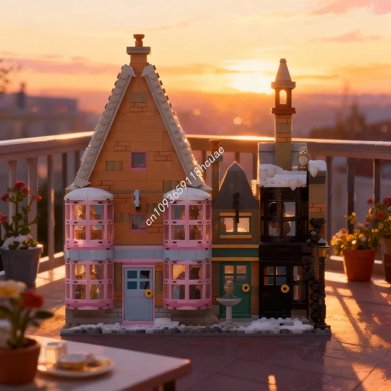 

1029pcs MOC Gladrags Wizardwear J Pippins Potions Harry Model Building Blocks Toys Christmas Gift Architecture DIY Creative Idea