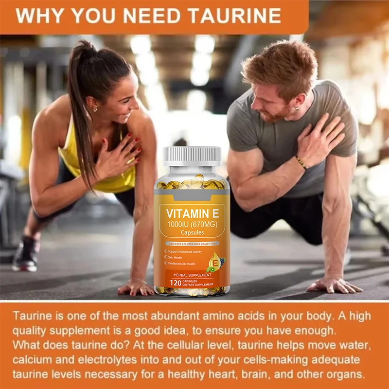 Vitamin E Supplement, Antioxidant, Supports Anti-Aging, Improves Skin Hydration, Eye & Immune Health, 30/60/120 Capsules