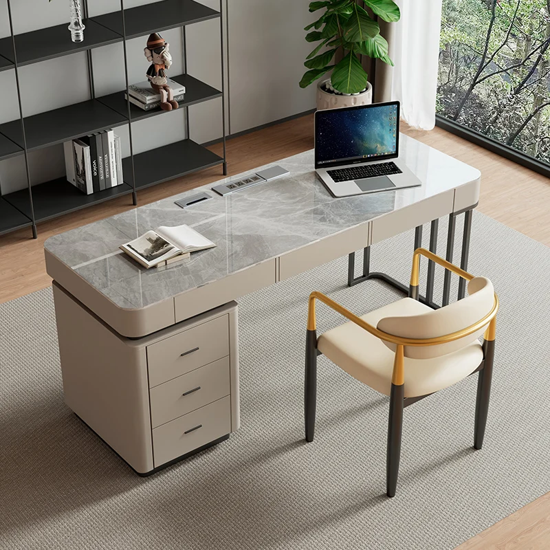 Office Gaming Accessories Desk Computer Study Student Desktop Home Desk Drawer Modern Escritorio Para Compuradora Standing Table