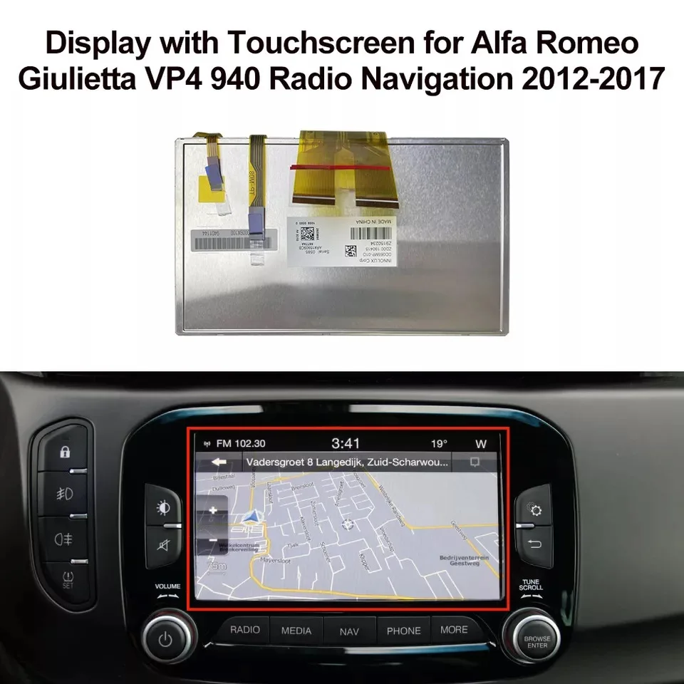 Display DD065MP with Touch Screen for Fiat Alfa Romeo and Jeep Radio Navigation