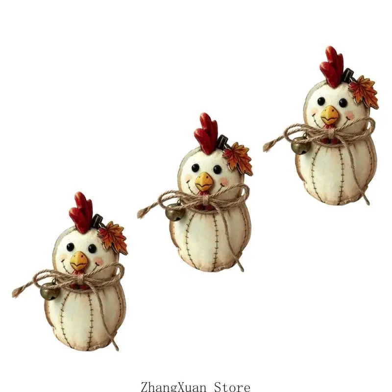 Seasonal Fabric Figure Set with Sewn Detail for Indoor Home Styling 3XUF