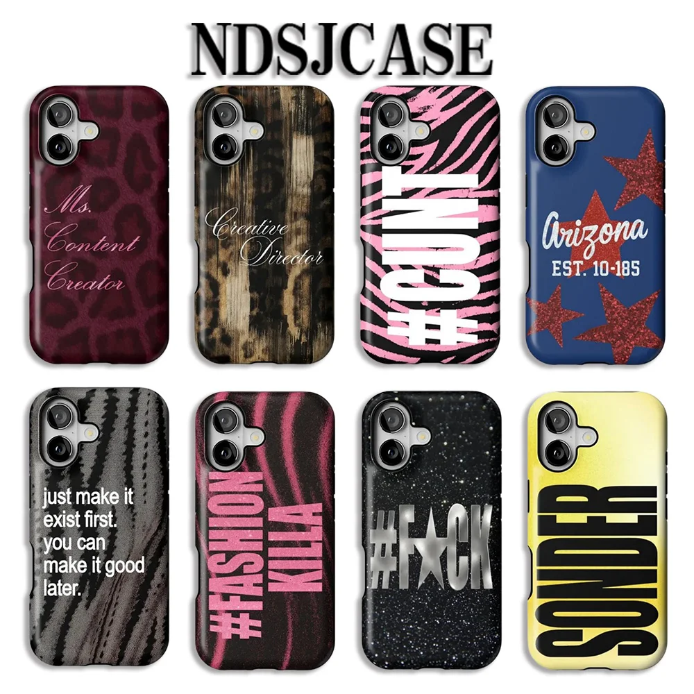 Noir Riot Creative Director Handyhülle für iPhone 17 16 15 14 13 12 11 X XS XR Air Pro Max Plus Luxuriöse Doppelschicht-Rückabdeckung