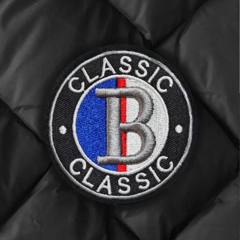 Nova chegada 2023 hip hop bordado casais topo moda casual casaco de inverno quente bomber beisebol para baixo jaqueta masculina marca