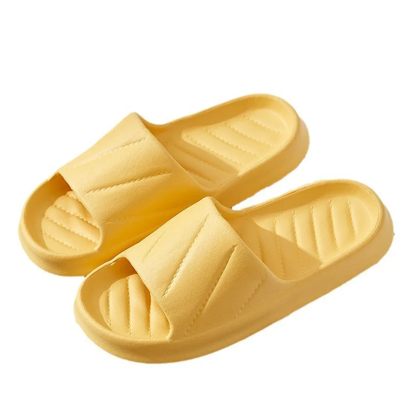 Zapatillas de plataforma antideslizantes para mujer, sandalias de suela suave Eva para playa, ocio, baño interior, Verano