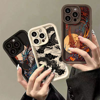 Painted Dragons Phoenixes Phone Case For Infinix HOT 10 20 30 30I 40 40I SMART 5 6 7 8 ZERO 30 NOTE 12 PRO VIP PLAY 4G 5G Case