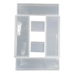 Dominoes Epoxy Resin Mold Dominoes Storage Box Silicone Mold DIY Crafts Jewelry Storage Case Holder Casting Tools