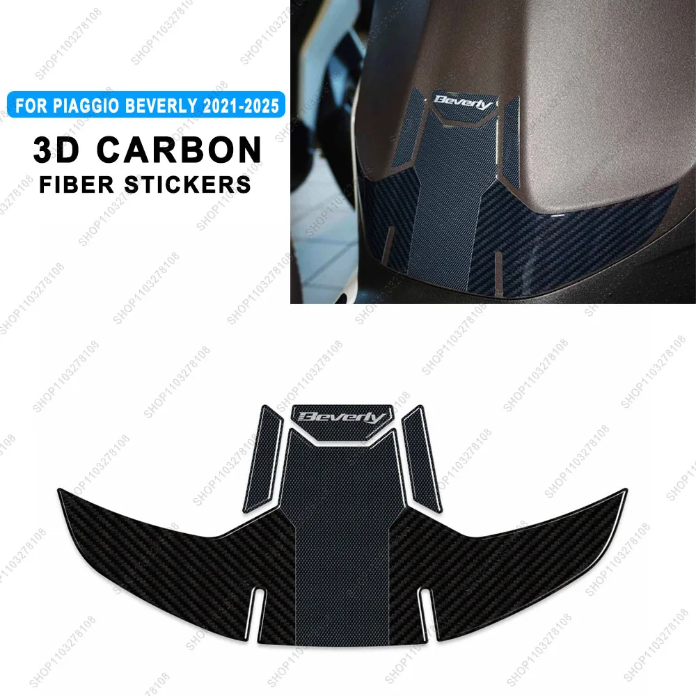 

For Piaggio Beverly S 2021-2025 Limited Edition 3D gel Resin Motorcycle Fuel Glove Box Protection Sticker New Decorative Decal