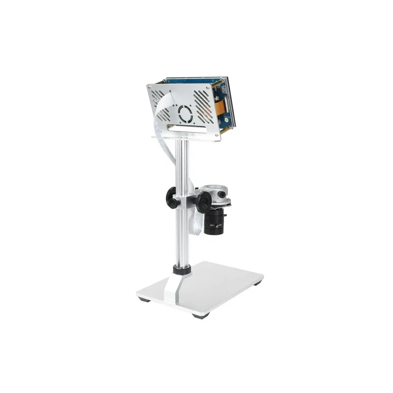 Pi4 Microscope Acce,Raspberry Pi Microscope Kit, 12MP Visual Magnification, Microscope Screen Bracket