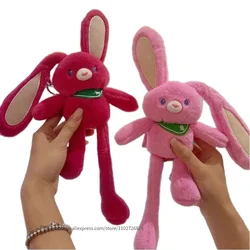 Pulling Ears Rabbit Plush Pendant Soft Lop Ear Bunny Plushie Keychain Backpack Accessories Car Decor Pendant Girl Birthday Gift