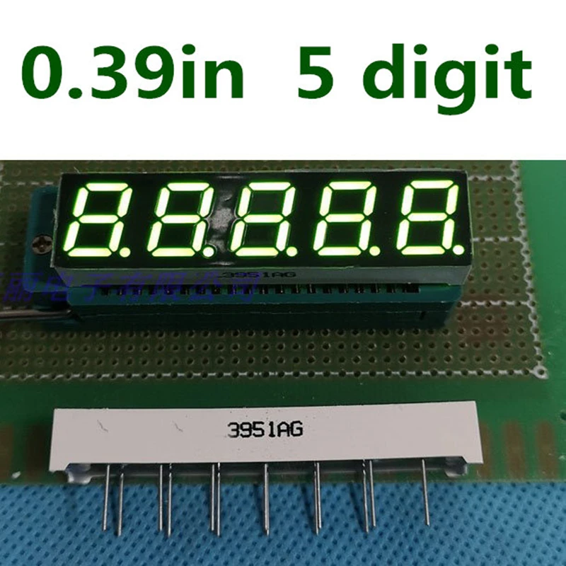 

10PCS 5 Bits Digital Tube Led Display 7 Segment green 0.39 inch Wholesale common cathode 0.39" 0.39in four digits display