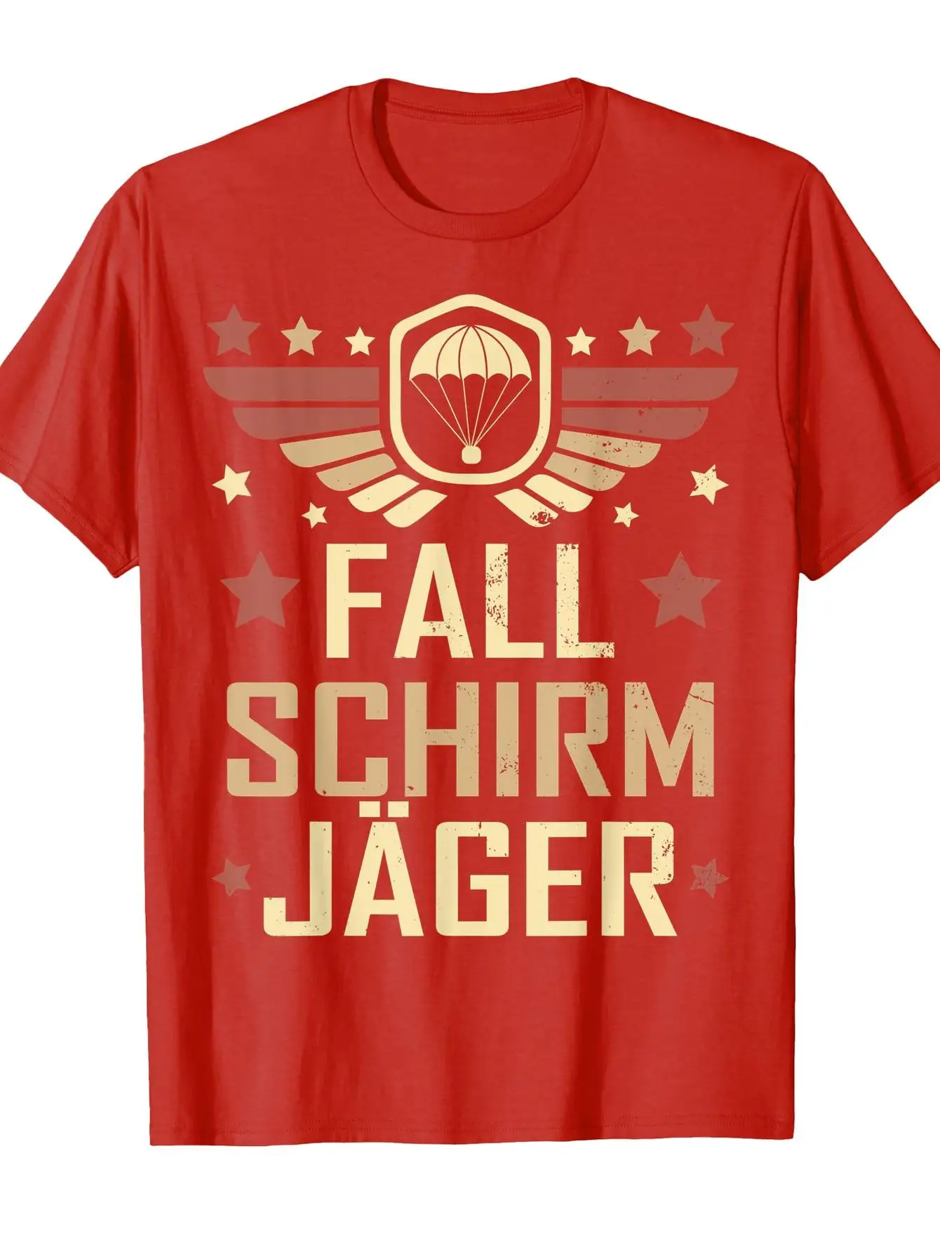 Army Paratrooper Soldier  Military Insignia Design-100% cotton summer O-neck short sleeve casual printed men's T-shirt.
