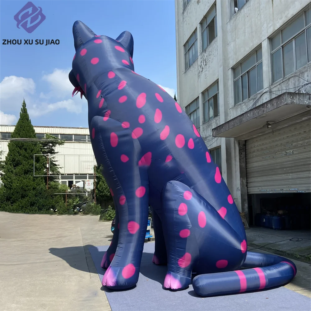 Publicidad de modelo inflable gigante de dibujos animados de gato, utilizada para decoración de festivales y accesorios de tienda