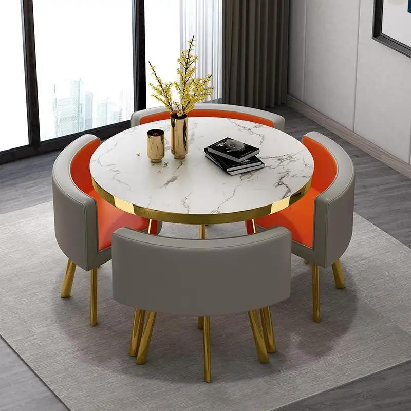 Table Ronde Légère et Chaise de Luxe pour Salle à Manger, Célébrité, Bureau de Vente, Réception, BLOShop