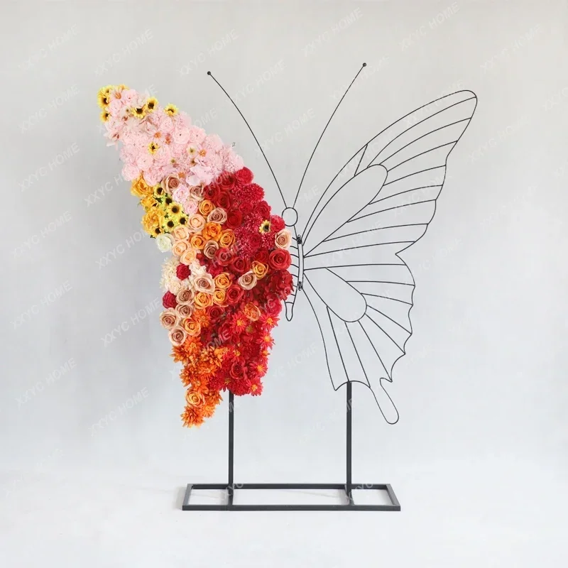 

Настенный реквизит с цветком-бабочкой, трехмерный красивый комплект украшений Chen