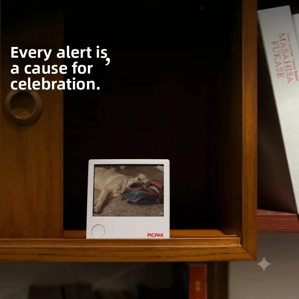 PICPAK 4.2 Inch Color E-Ink Smart Photo Frame WiFi 400 Days Long Standby Magnetic Fridge E-paper Screen for Photos Memo Art News