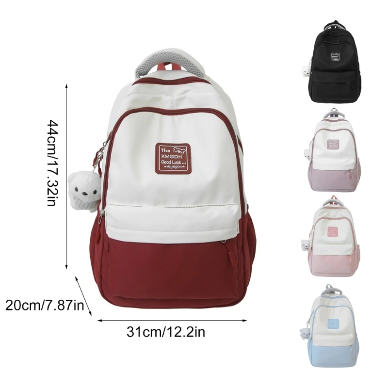 Mochila escolar conveniente com capacidade, mochila para laptop, mochila casual para uso diário essencial