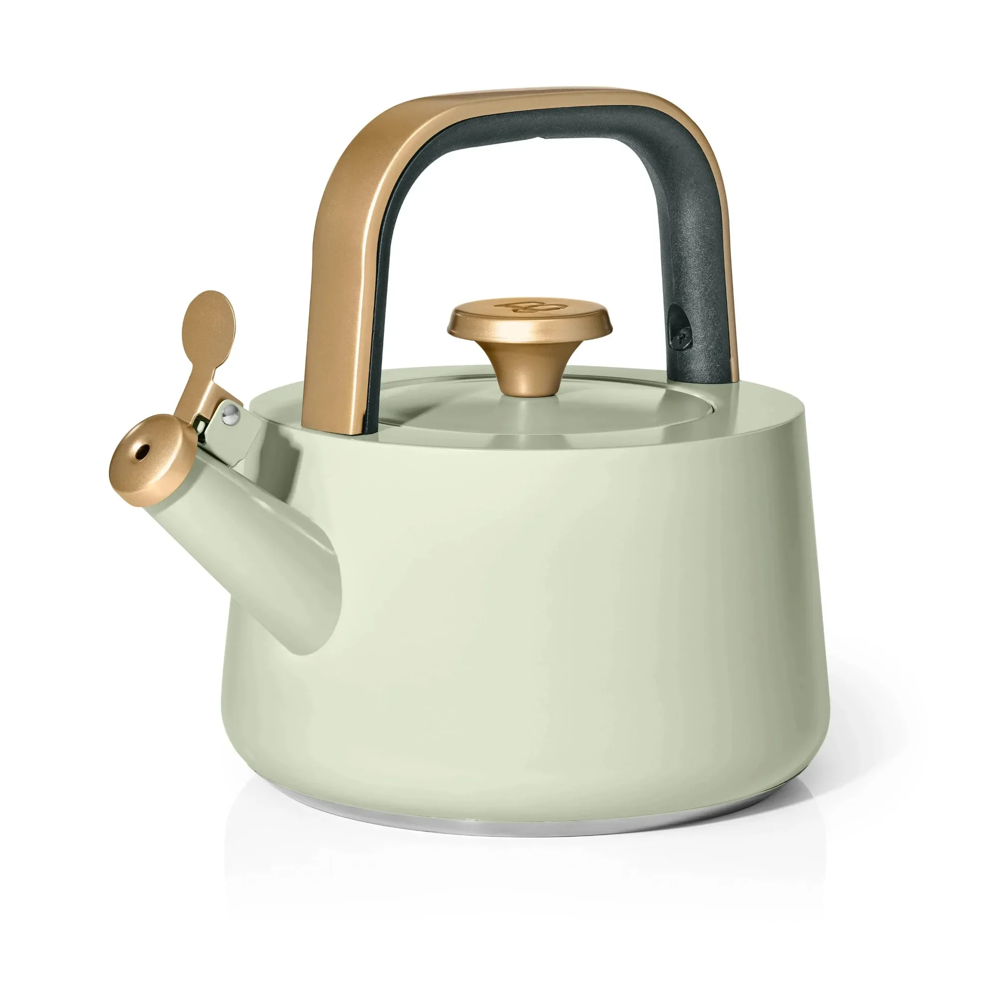

Керамический чайник для чая Sage Green объемом 1,8 л, антипригарная плита со свистком, легкий носик для газовых, электрических и индукционных плит
