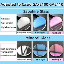 GA2100 glass for CasiOak GA-2100 GA2110 sapphire mirror anti-wear mineral high-definition glass dial protection G-shock ga2100