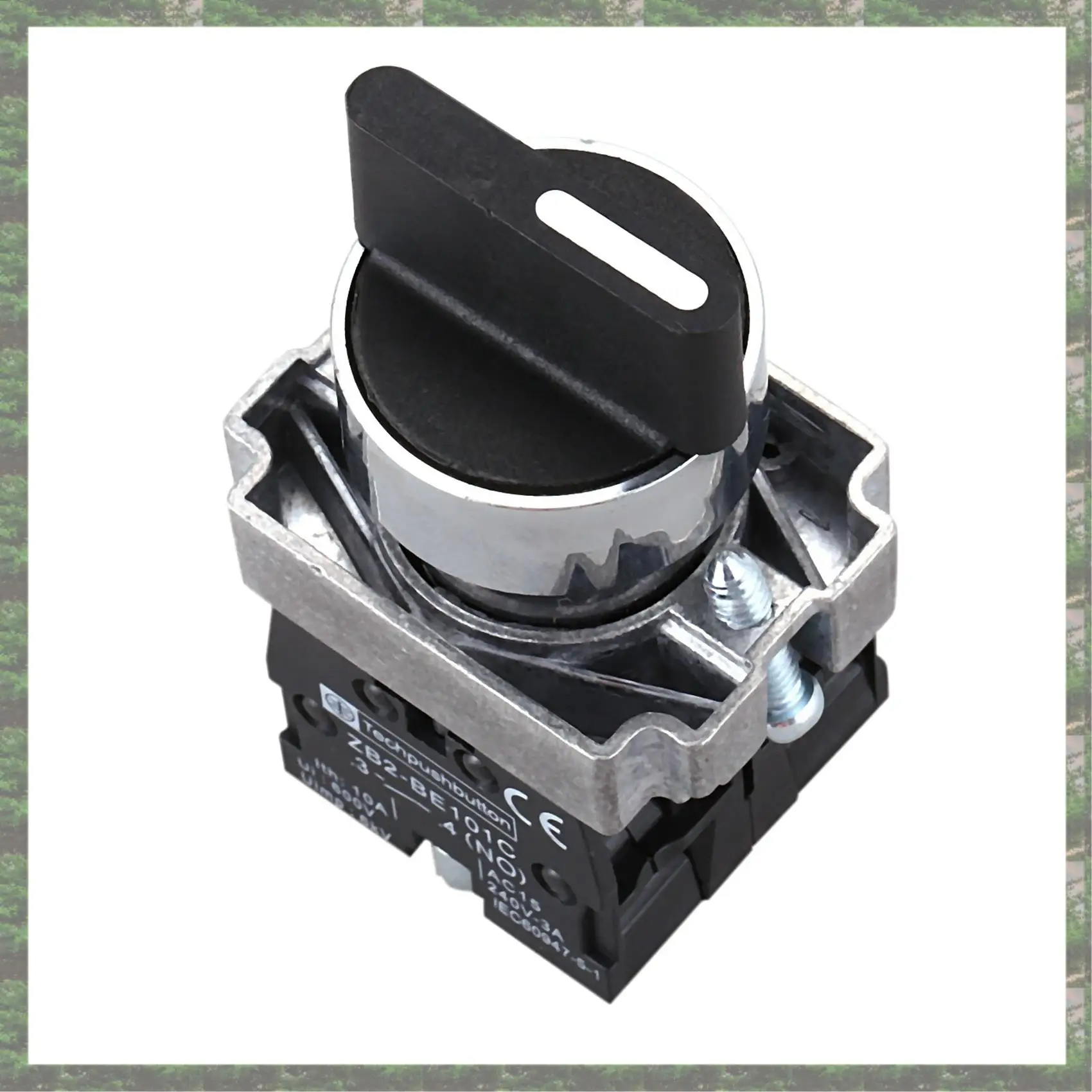 Best Of 2025-10X 22 мм с фиксацией 2 NO 3-позиционный поворотный переключатель ZB2-BE101C Черный